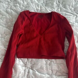 Garage red long sleeve